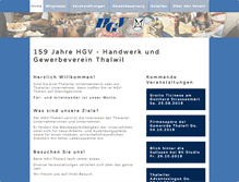 Tablet Screenshot of hgv-thalwil.ch